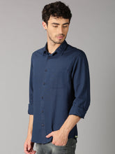 Load image into Gallery viewer, Polycotton Navy Blue color Full Sleeve Formal shirt
