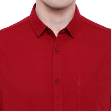 Load image into Gallery viewer, Polycotton Red color Full Sleeve Formal shirt
