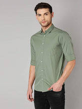 Load image into Gallery viewer, Polycotton Pista color Full Sleeve Formal shirt
