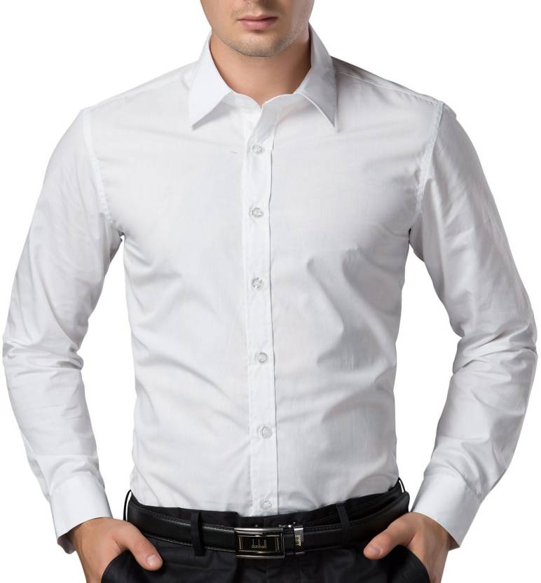 Polycotton White color Full Sleeve Formal shirt