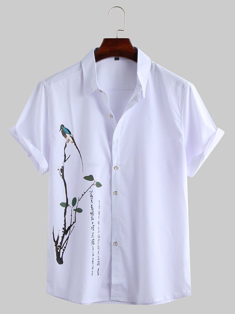 Sperrow Digital Printed White color shirt