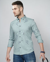 Load image into Gallery viewer, Grey color Pen printed Casual Wear Shirt

