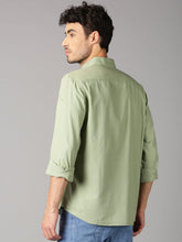 Load image into Gallery viewer, Polycotton Light Green color Full Sleeve Formal shirt
