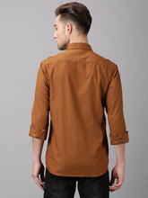 Load image into Gallery viewer, Polycotton Brown color Full Sleeve Formal shirt
