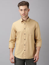 Load image into Gallery viewer, Polycotton Light khaki color Full Sleeve Formal shirt
