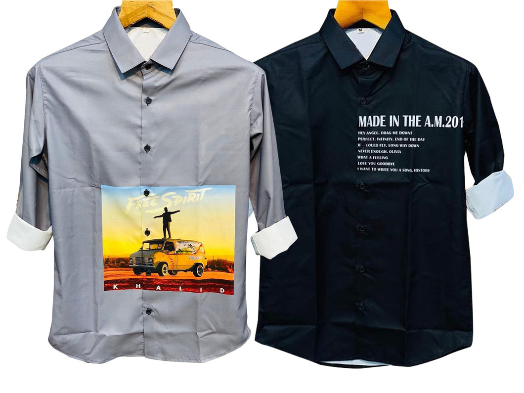 Digital Printed shirt Pack of 2 combo-11
